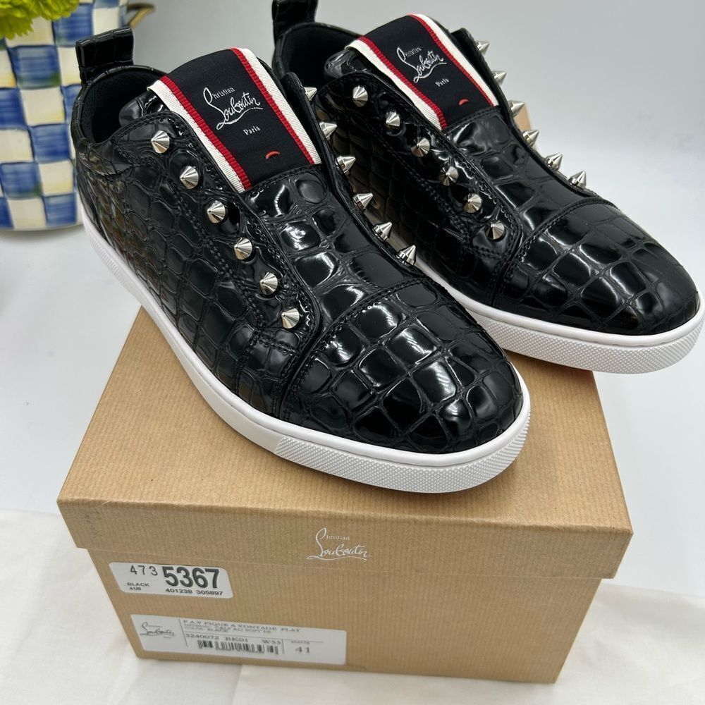 Men's Christian Louboutin F.A.V. Fique A vontade low top sneakers size 41 Italy